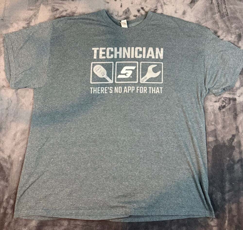 Men’s Snap-on Technician There's No App For That T-Shirt Size 2XL Gray #5